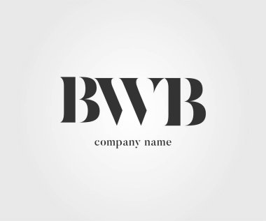 Logo ortak bwb kartvizit şablonu, vektör için