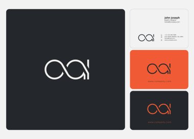 Logo vektör kartvizit şablonu için OAI ortak