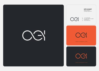 Logo vektör kartvizit şablonu için Vay ortak