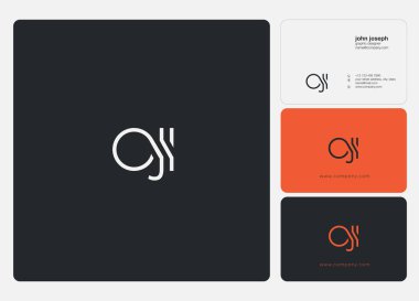 Logo ortak Oji kartvizit şablon olarak vektör