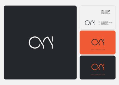 Logo vektör kartvizit şablonu için Ori ortak