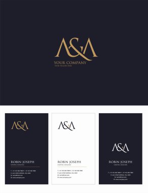 logo joint aa for Business Card Template, Vector clipart