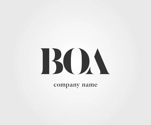 Boa Wspólnego Logo Dla Szablonu Wizytówki Wektor — Wektor stockowy