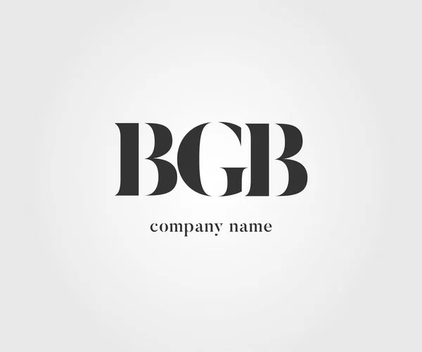 Logo Joint Bgb Business Card Template Vector — Stock Vector