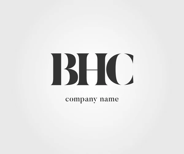Logotipo Bhc Conjunta Para Modelo Cartão Visita Vetor —  Vetores de Stock