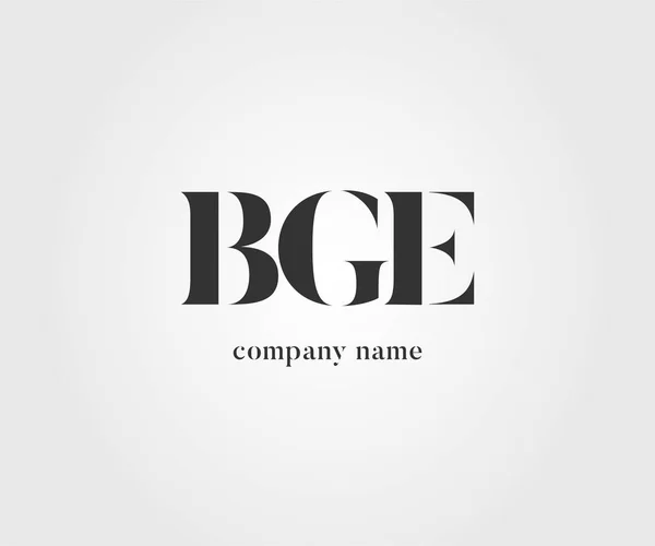 名刺テンプレート ベクトルのロゴ共同 Bge — ストックベクタ
