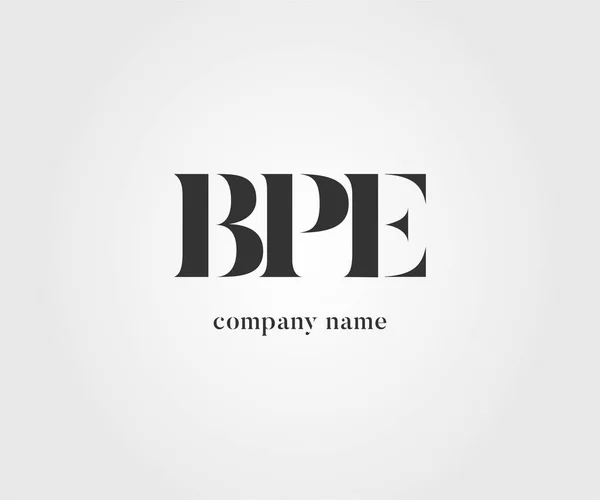 名刺テンプレート ベクトルのロゴ共同 Bpe — ストックベクタ