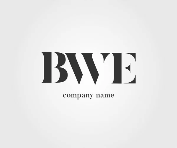 标志联合 Bwe 的名片模板 — 图库矢量图片