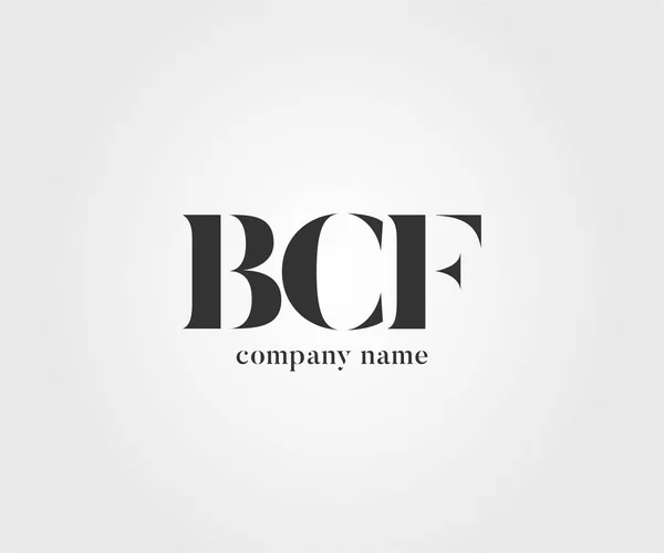 Logotipo Comum Bcf Para Modelo Cartão Visita Vetor —  Vetores de Stock