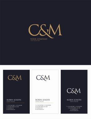 logo vektör kartvizit şablonu için Cm ortak