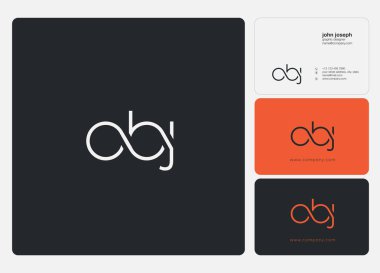 Logo vektör kartvizit şablonu için Obj ortak