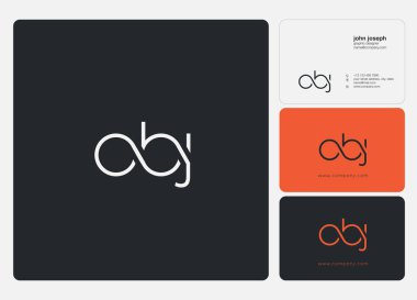 Logo vektör kartvizit şablonu için Obj ortak