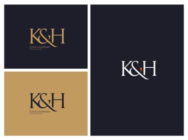 logo ortak Kh kartvizit şablon olarak vektör