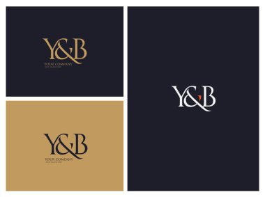 Logo ortak Yb kartvizit şablon olarak vektör