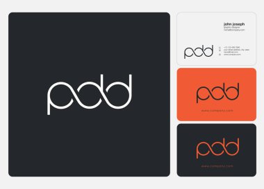 Logo ortak YGB kartvizit şablon olarak vektör