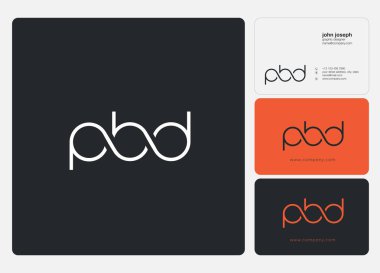 Logo ortak PDK kartvizit şablon olarak vektör