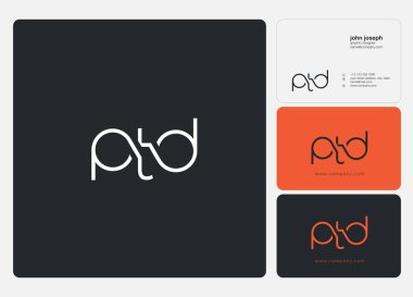 Logo ortak Ptd kartvizit şablon olarak vektör