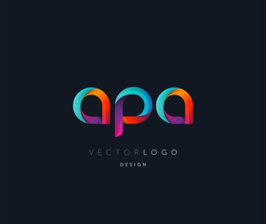 Logo vektör kartvizit şablonu için Apa ortak