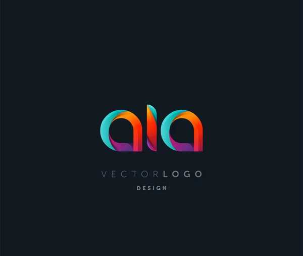 Logo Conjunto Aia Para Tarjeta Visita Plantilla Vector — Vector de stock