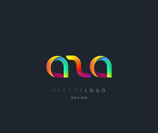 Logotipo Aza Conjunta Para Modelo Cartão Visita Vector — Vetor de Stock