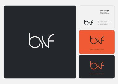 Logo ortak bif kartvizit şablonu, vektör için