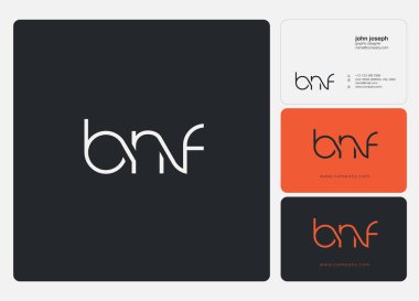 Logo ortak bnf kartvizit şablonu, vektör için