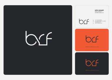 Logo ortak brf kartvizit şablonu, vektör için