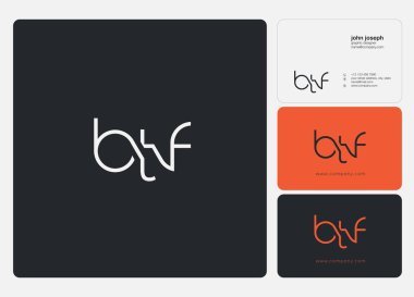 Logo ortak btf kartvizit şablonu, vektör için