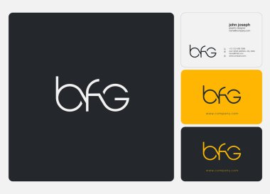 Logo ortak bfg kartvizit şablonu, vektör için