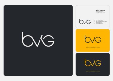 Logo ortak bvg kartvizit şablonu, vektör için
