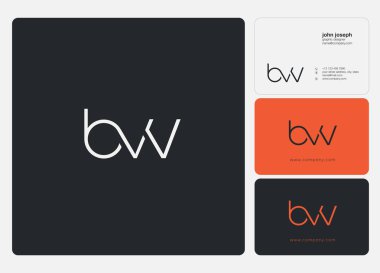 Kartvizit şablonu, vector için logo eklem BVV