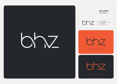logo ortak bhz kartvizit şablonu, vektör için