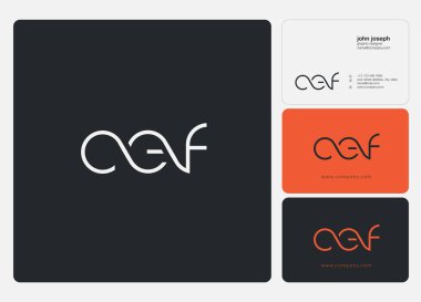 logo ortak cef kartvizit şablonu, vektör için