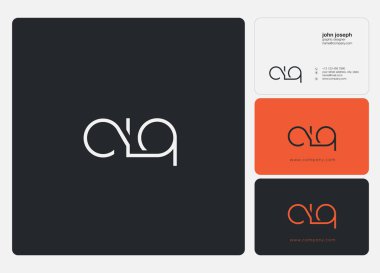 logo ortak clq kartvizit şablonu, vektör için