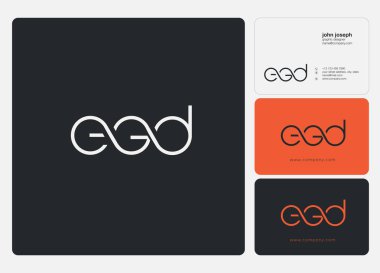 logo joint egd  for Business Card Template, Vector
