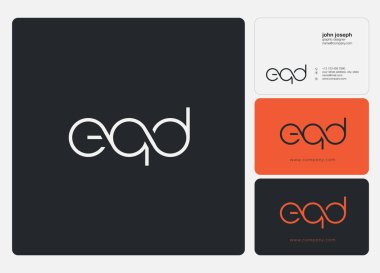 Kartvizit şablonu, vektör için logo Joint EQD
