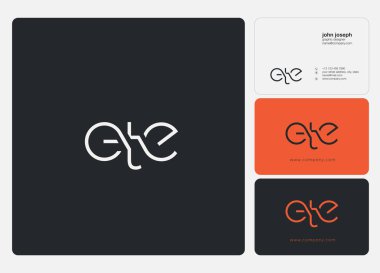 Kartvizit şablonu, vektör için logo eklem ete