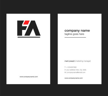 logo vektör kartvizit şablonu için SK ortak