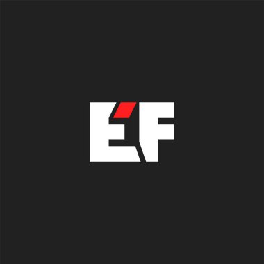 logo vektör kartvizit şablonu için Ef ortak