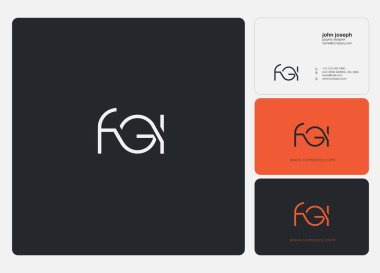 Kartvizit şablonu, vector için logo Joint FGI