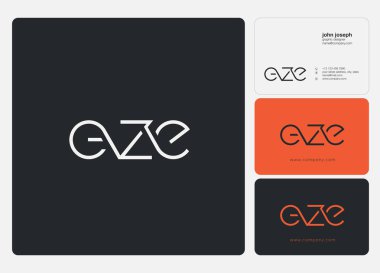 Kartvizit şablonu, vector için logo eklem Eze