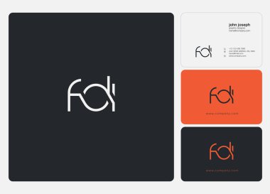 Kartvizit şablonu, vektör için logo Joint FDI