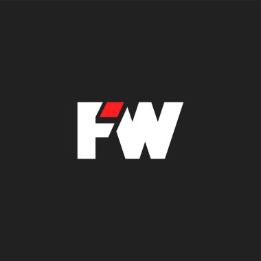 logo vektör kartvizit şablonu için Fw ortak