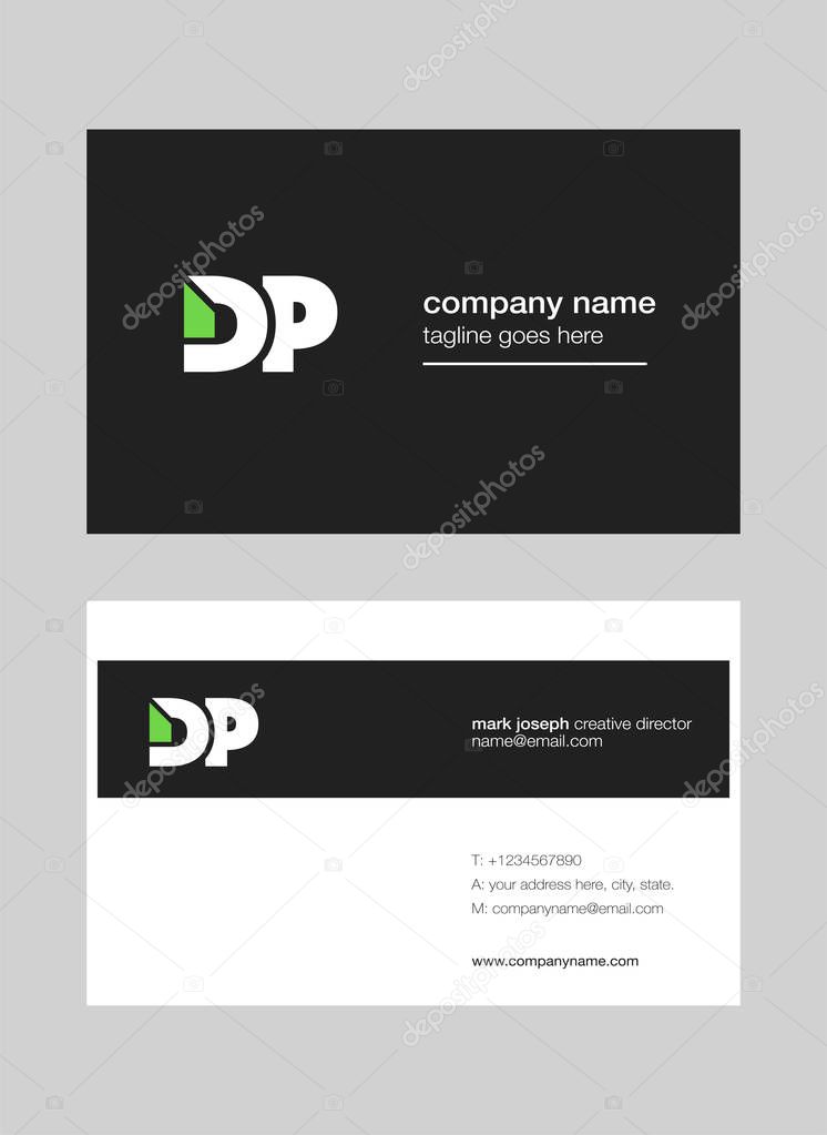 logo joint dp  for Business Card Template, Vector