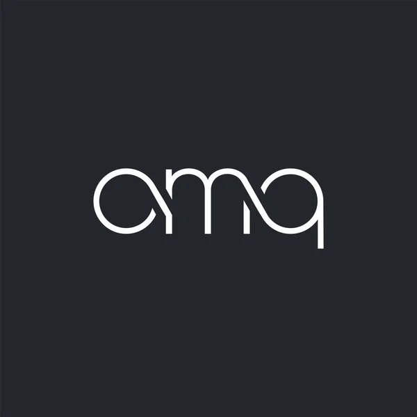 Logotipo Omq Conjunto Para Modelo Cartão Visita Vetor — Vetor de Stock