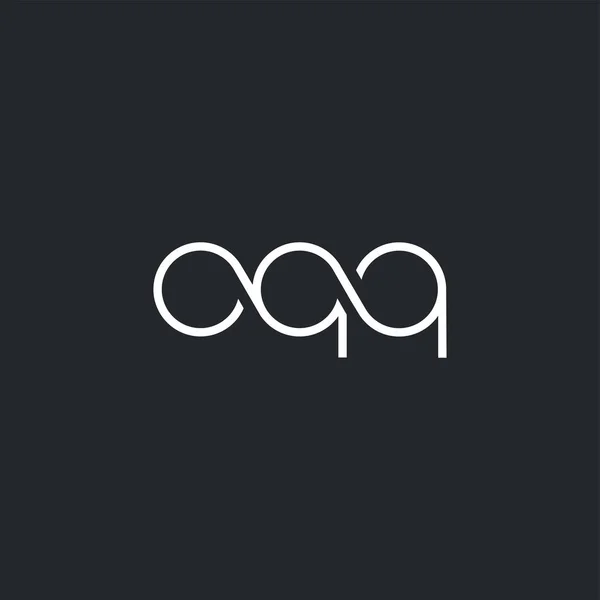 Logotipo Conjunto Oqq Para Modelo Cartão Visita Vetor — Vetor de Stock