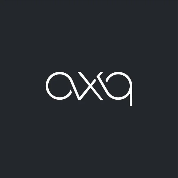 Λογότυπο Κοινή Oxq Για Επαγγελματική Κάρτα Πρότυπο Διάνυσμα — Διανυσματικό Αρχείο