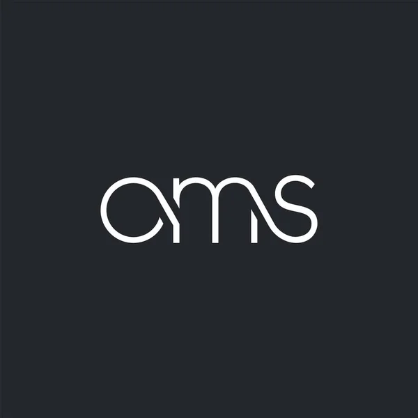 Logotipo Comum Oms Para Modelo Cartão Visita Vector — Vetor de Stock