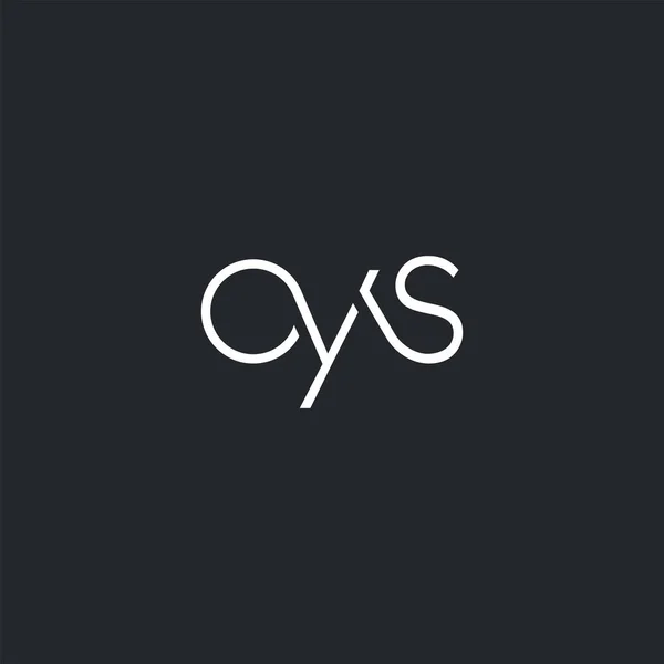 Logo Společné Oys Vizitky Šablony Vektor — Stockový vektor