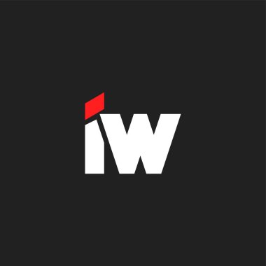 logo ortak IW kartvizit şablon olarak vektör